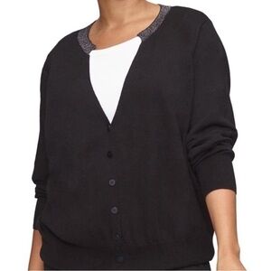 Universal Standard Merino Wool V-Neck Button Down Knit Cardigan Sweater